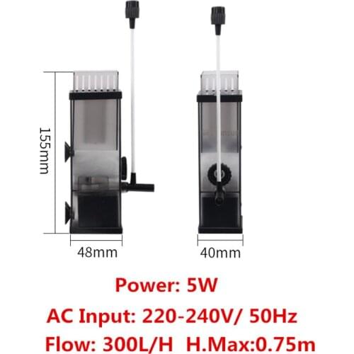 5W Aquarium Surface Protein Skimmer Oil Film Processor Water Skimmer Filter Remove Oil Slick For Fish Tank Water Plant Tank