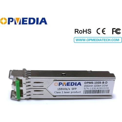 For H3C 1000base-zx,1.25G 1550nm 120km SFP transceiver, optical module with DDM and LC connector