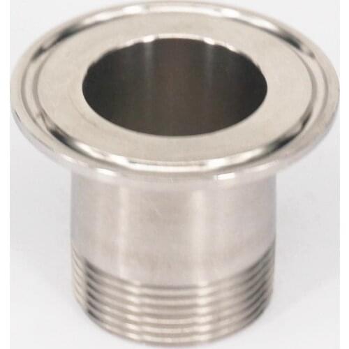 DN32 1-1/4" BSPT Male x 2" Tri Clamp 304 Stainless Steel Sanitary Pipe Fitting Connector For Home brew Wine Beer Ferrule OD 64m