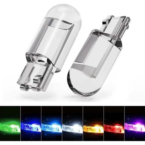 Wedge License Plate Lamp 12V T10 New W5W High Temperature Resistant Brightness LED Width Light Automobile W5W 194 Glass Lamp