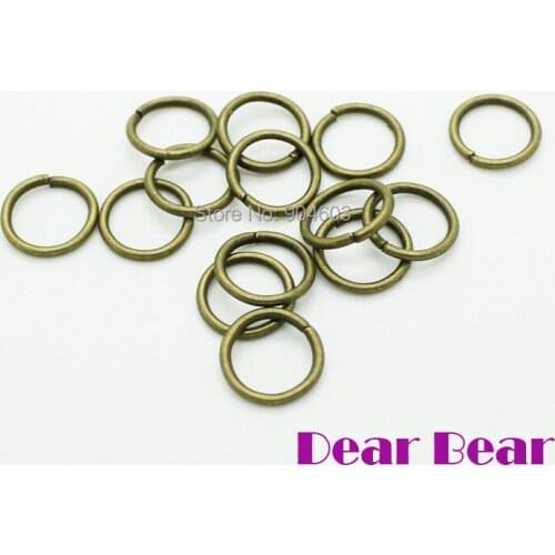 Jump Ring 10x1.2 MM, Vintage Bronze / Silver 500 pcs/lot