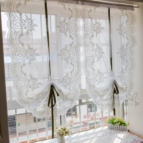Hot Selling Beautiful Roman Curtains For Living Room Window Curtain Bedroom Decoration Kitchen Door Valances