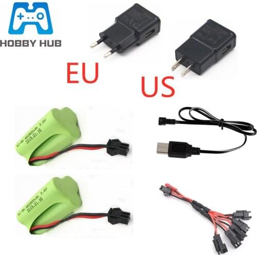 3.6v 2800mah NiMH Battery and 3.6v charger For Rc toys Car boat Gun ni-mh AA 3.6v Rechargeable Battery Pack For RC boat