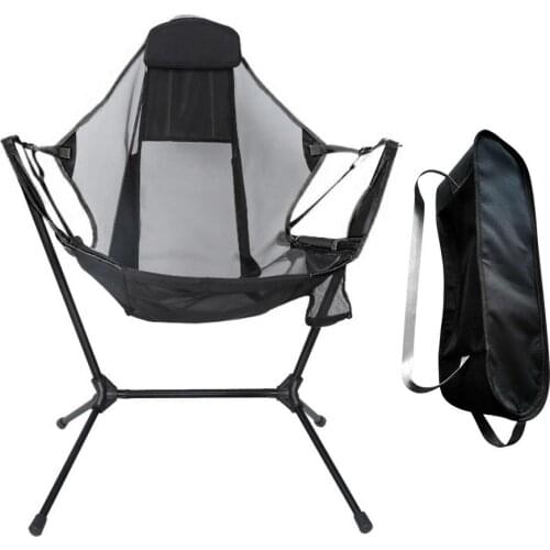 Portable Outdoor Folding Camping Fishing chairs Aluminum Alloy Garden Moon Beach Backrest Chair Foldable Chair
