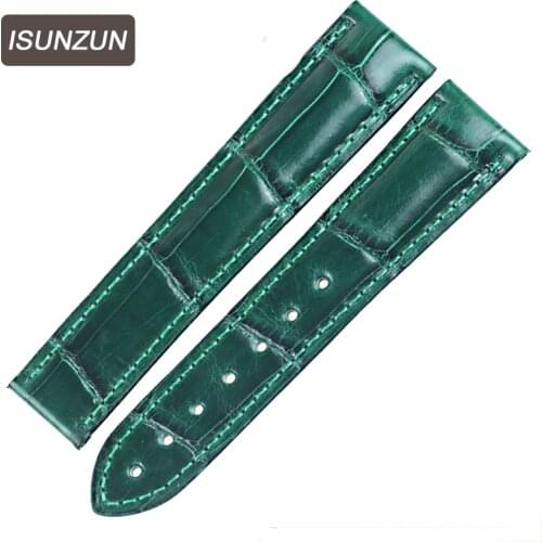 Custom Top Quality Watchband For Omega/Seamaster/De Ville Alligator Watches Strap Bands Bracelets Watchbands Correa Rolo 17 18mm