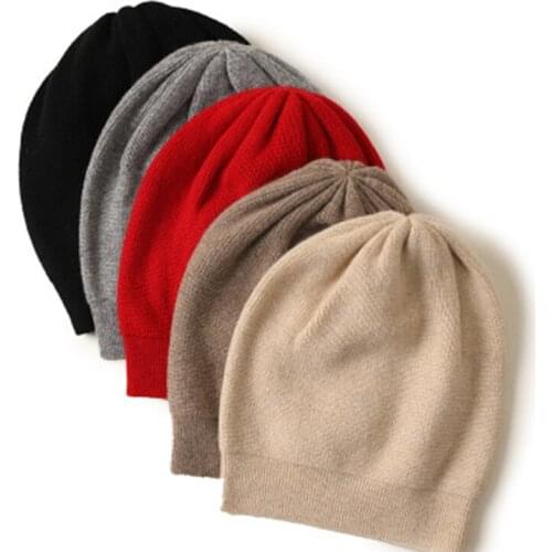 100 pure cashmere Women Lady pile hat new autumn and winter wild warm fashion unisex can be made as a couple skin soft gifts