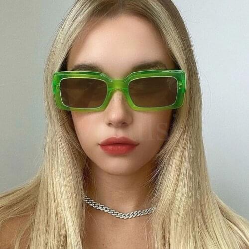 Retro Camouflage Square Sunglasses Women Summer Ice Cream Color Sun Glasses For Female Men Rainbow Eyewear Driving glasses UV400