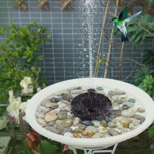 Solar Fountain Bird Bath Solar Pond Fountain Outdoor Fountain for Garden Yard Pool Floating Water Fountain with Solar Panel