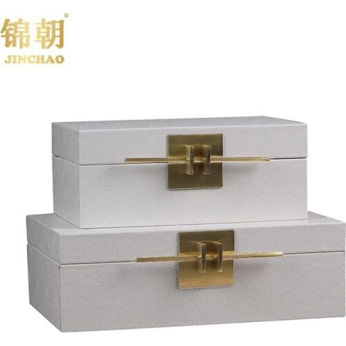 Modern new Chinese simple jewelry box decoration sales office hotel club indoor bedroom storage box soft decoration