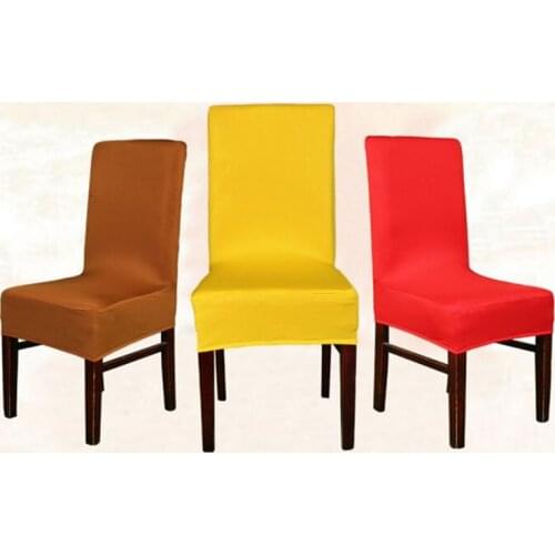 Universal Polyester Stretch Chair Cover Spandex Elastic Jacquard Chair Covers for Banquet Home Wedding Decoration Home Textiles