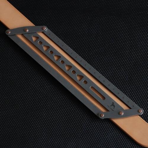 Leather Belt Positioning Auxiliary Ruler Handmade Leather Art Tools Y