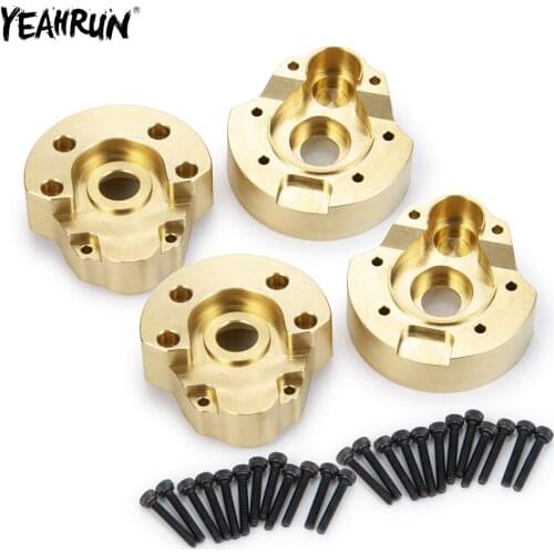 YEAHRUN Heavy Brass Knuckle Front Rear Wheel Counterweight Balance Weight For Redcat GEN8 RC Crawler Car Parts