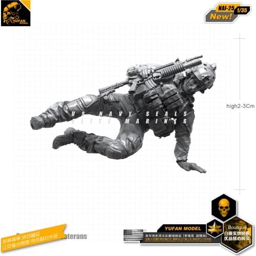 1/35 Figure Resin Soldier Model Kit self-assembled Nai-25