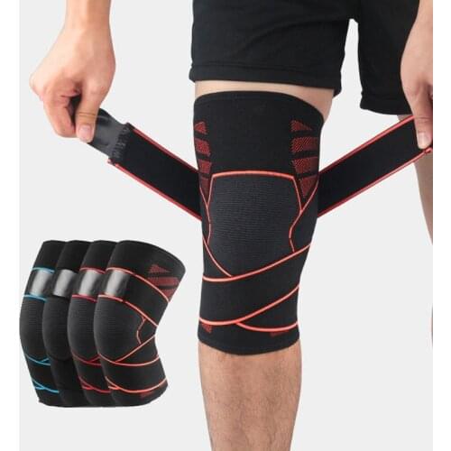 1 pcs Adjustable Kneepad Support Professional Protective Sports Knee Pads Breathable Bandage Knee Brace Basketball Tennis