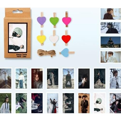 20Pcs/Set The Untamed Xiao Zhan,Wang Yibo LOMO Card Mini Postcard DIY Greeting Cards Message Card Gift