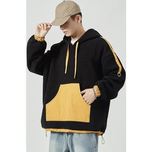 2021 Streetwear Mens Hoodies Sweatshirts Japanese Casual Hooded Sweatshirt Male Autumn Pullover Patchwork Woman Hoodies M-5XL