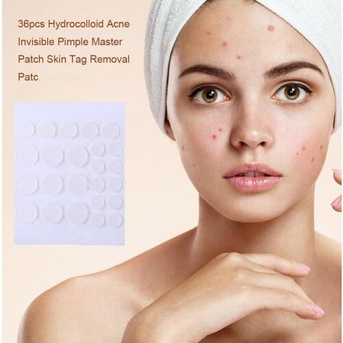 24/36pcs Hydrocolloid Invisible Acne Patch Fine Highly Permeable Polyurethane Film Breathable Pimple Blemish Removers