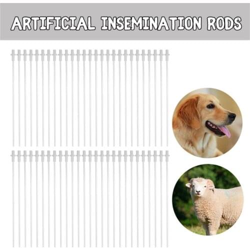 50Pcs 10inches Disposable Artificial Insemination Rods Tube For Dog Goat Sheep Breed Rod Test Tube High Quality and Brand New