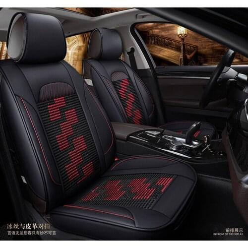 Automotive customize car seat covers leather cushion set for Cadillac CTS CT6 SRX DeVille Escalade SLS ATS-L/XTS free shipping