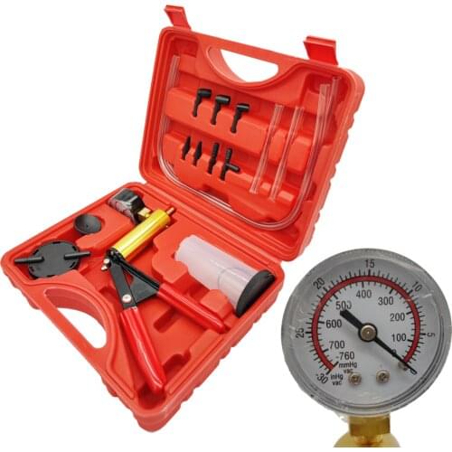 Car tools Multifunctional Hand Held Brake Bleeder Tester Set Vacuum Pump Car automotive Self Kit Brake Bleeder Screw Adapter