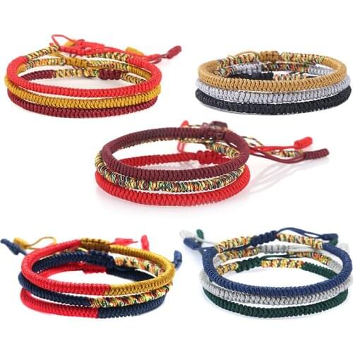 Lovers hand-woven bracelet, red hand rope, black rope bracelet, ethnic creative jewelry adjustable bracelet