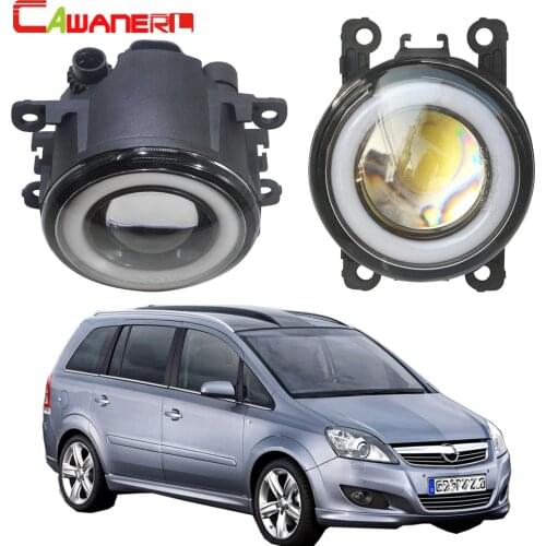 Cawanerl For Opel Zafira B MPV A05 2005-2011 Car 30W LED Fog Lamp COB Angel Eye Daytime Running Light 3000LM 12V Styling