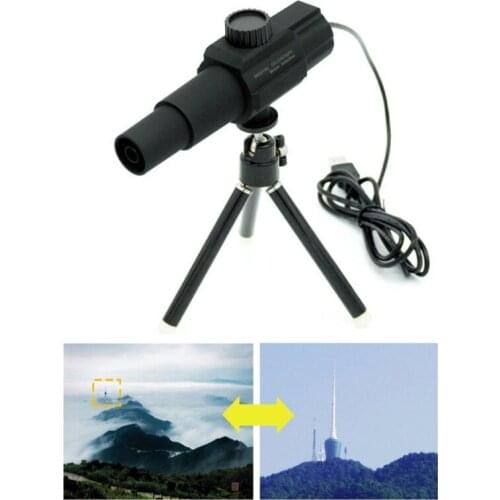 A0KF USB Digital Telescope, 2MP 70X Zooming Microscope Camera Smart Motion Detection Monocular with Tripod for Observation