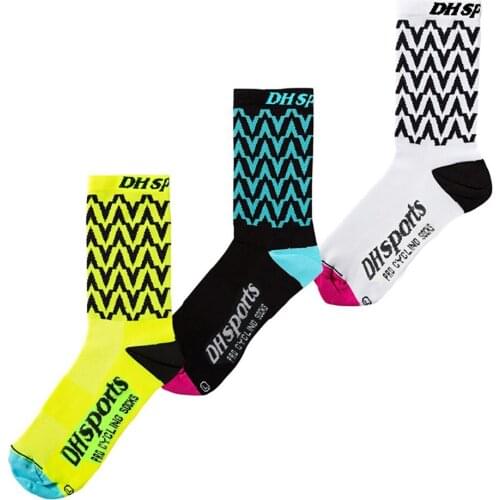 Breathable Bike Bicycle Colorful Tall Mountain Bike Socks Outdoor New Men Basketball Football Sport Socks