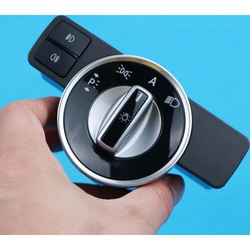 Knob Button Headlight Switch Light Switch Chrome For Benz W204 S204 W212 A207 C207 X204 R172 C SLK GLK E Class