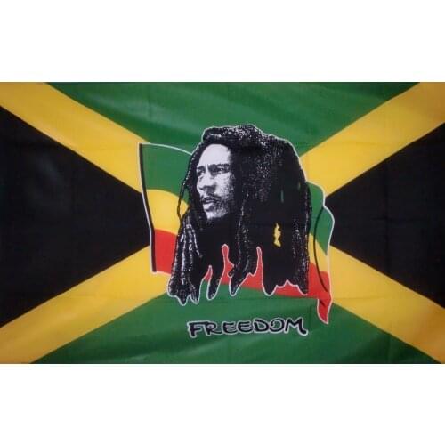 Jemony 90x150cm Jamaica JAM .jm Bob Marley Freedom Flag