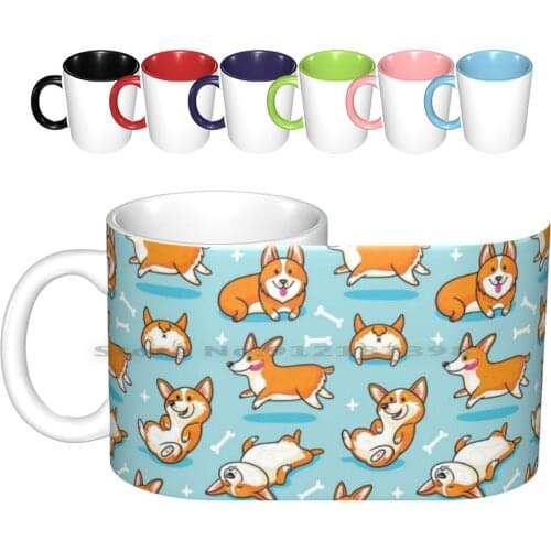 Corgi Ceramic Mugs Coffee Cups Milk Tea Mug Dog Corgi Dog Corgi Puppy Queen Corgi Queen Golden Retriever Crown Pug Chihuahua