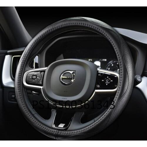For Volvo S60 XC60 S90 XC90 XC40 V60 V40 V90 steering wheel cover leather car grip cover