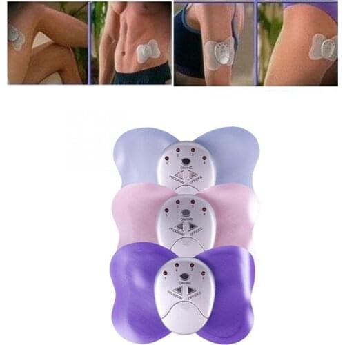 Mini Butterfly Slim Patch Massage Pad Electro Abdominal Muscle Trainer Stimulation Arm Waist Loss Weight Massager Pain Relief