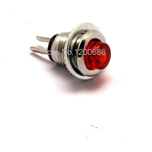 Miniature Microswitch Reset Button DS-101 8MM Red Lighted No Lock Switch