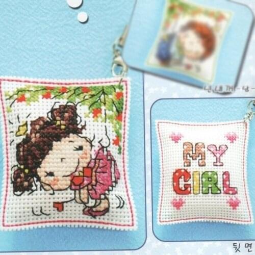 227 Stich Kits Phone Key Bag Hanging Accessories Craft Needlework Embroidery Counted Cross-Stitching Homefun Cross Stitch Kits