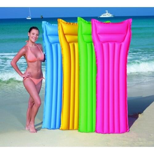 Outdoor Water Floating Sleeping Bed Swimming Floating Bed Lounger Inflatable Beach Air Mattress