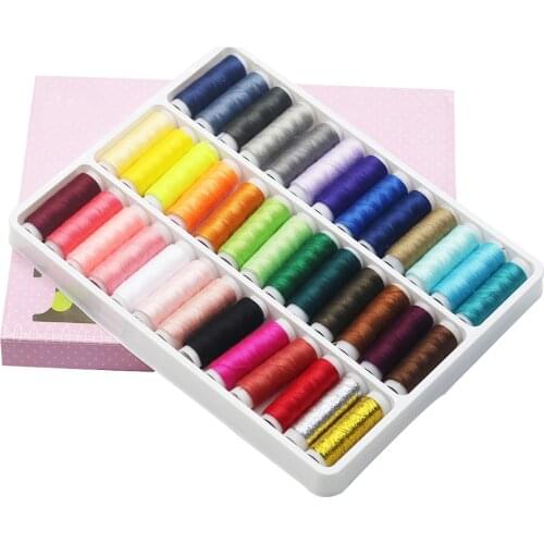 39 Colors Polyester Sewing Thread Hand Quilting Embroidery Sewing Thread Cross Stitch Needlework Tool Hand Sewing Accessories