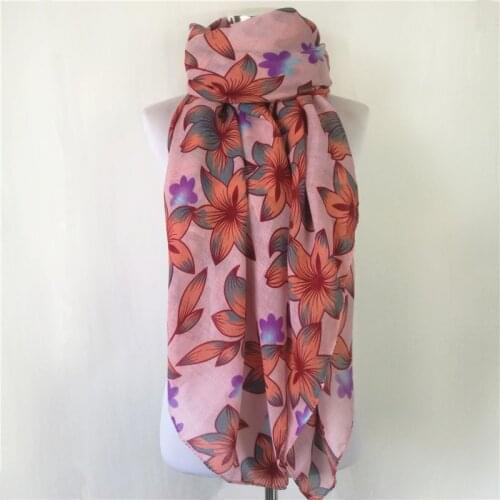 New Fashion floral print Scarf hot sale women Scarves bandana flower scarves ladys long scarf