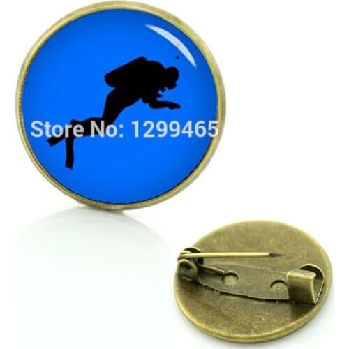 2017 Promotion Exquisite Related Searches For Diver Badge New Elegant Design Brooches Decoration Male Sport Metal Pin C 1046