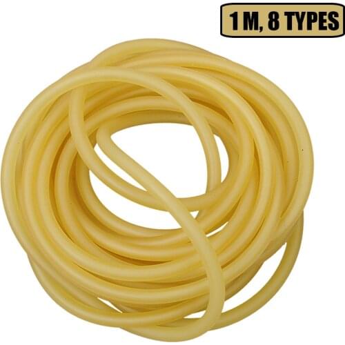 1m Natural Latex Rubber Tube Elastic Slingshots Catapults Tube Band For Hunting Camping Shooting Slingshot Catapult Bow Tool