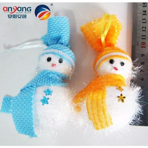 Christmas decorations, gifts, tree pendants, stage decorations, new two-color snowmen, two sets
