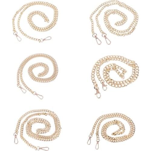 Replacement Purse Chain Strap Handle Shoulder Crossbody Handbag Bag with Metal Buckles