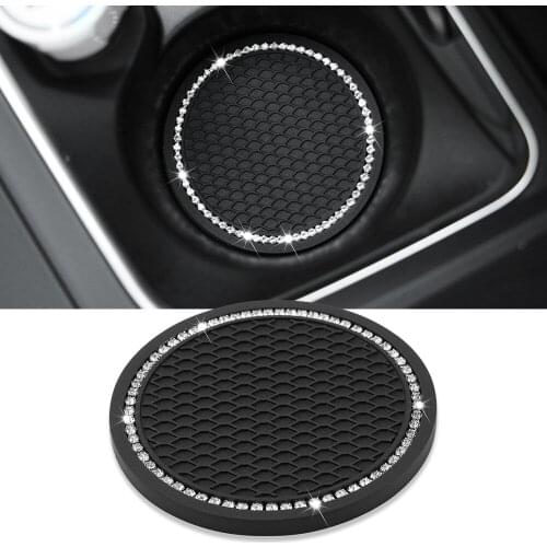 Rhinestone Car Water Cup Bottle Holder Anti-slip Mat Pad for Chrysler 300C Voyager PT Cruiser Grand Voyager Sebring Pacifica