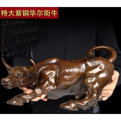 2020 HOME office store business stock-market Mascot -efficacious Talisman Protection Money Drawing Charging Bull bronze statue