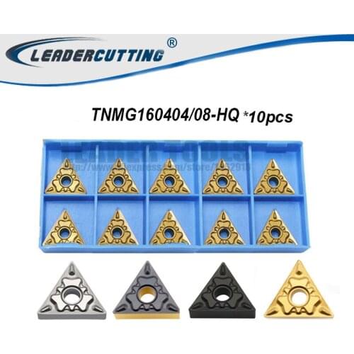 TNMG160404-HQ TNMG160408-HQ*10pcs Leadercutting Turning Carbide Insert for Lathe Holder WTJNR/MTJNR