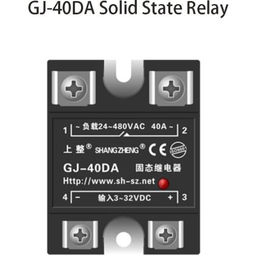 10A Solid State Relay DC Control Voltage 3-32V/DC GJ-40DA