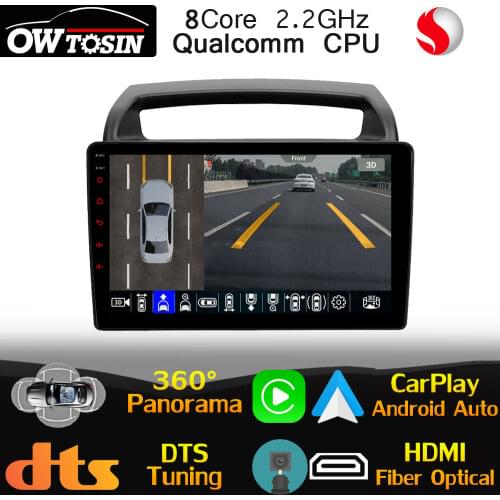 Qualcomm 8Core Android For Kia Grand Carnival Sedona VQ 2006-2014 Car GPS Radio 360 Panoramic Optical HDMI 4G LTE WiFi Head Unit