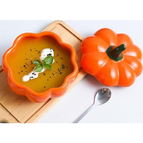 1 Set Pumpkin Bowl Kitchen Gadget Steamed Can Novel Soup Bowl Food Container Soup Bowl Steamed Can Kitchen Gadget