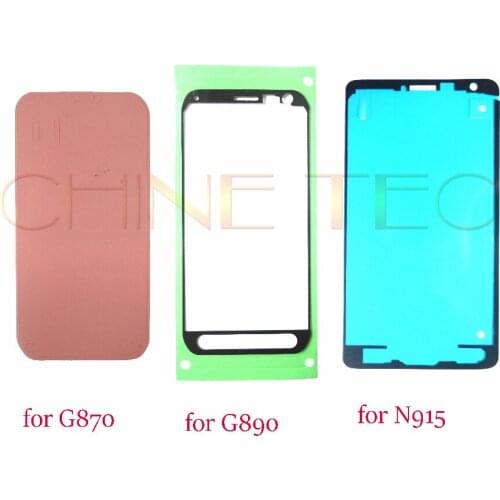 10pcs Pre-Cut Front Frame Adhesive LCD Sticker Glue Tape For Samsung Galaxy S5 Active G870 / S6 Active G890/Note edge N915/Note