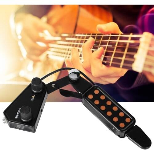 12-hole Transducer Microphone Acoustic Guitar Pickup ith Transmitter Receiver Guitar Pickups Instruments Accessories